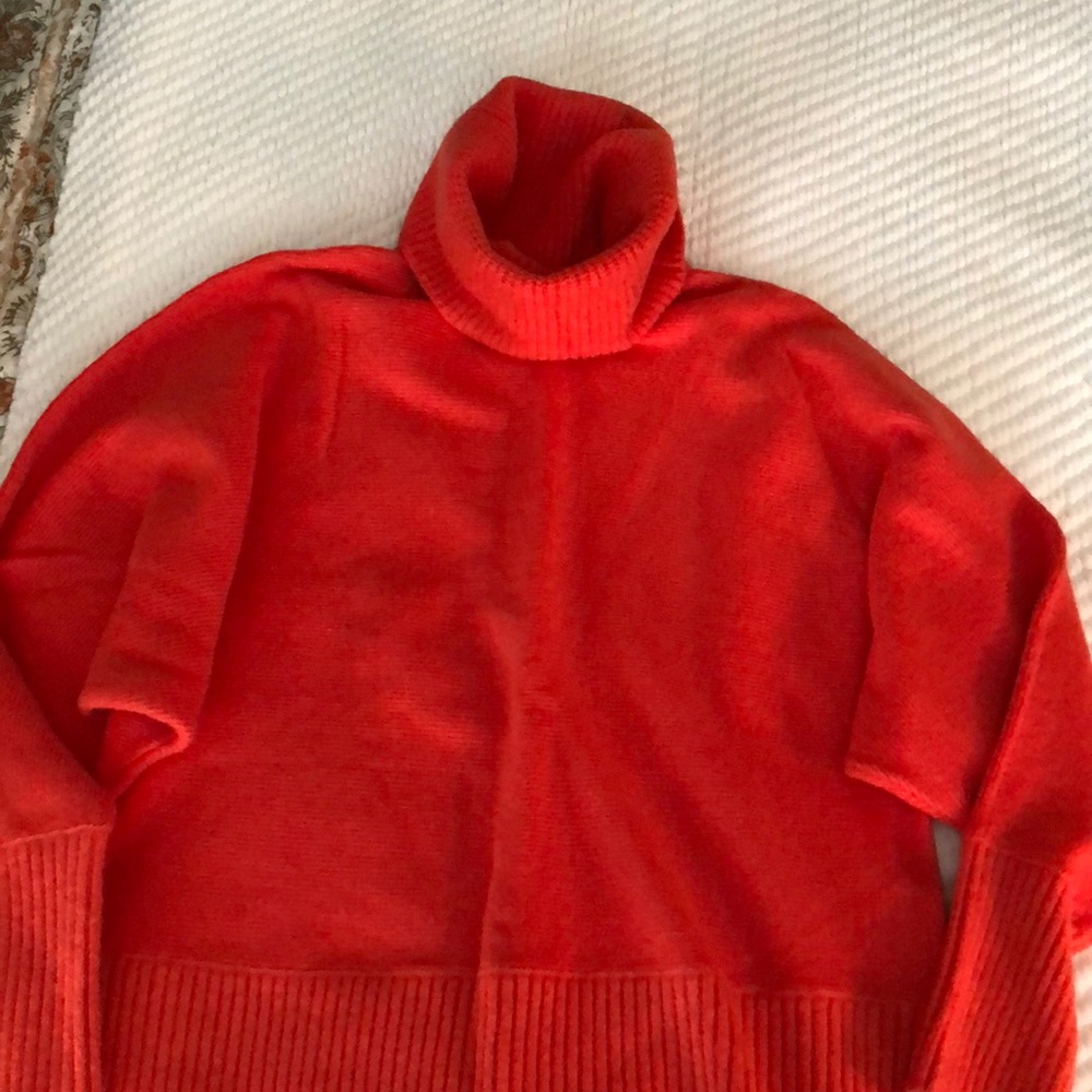 Heavyweight cowl neck sweater
